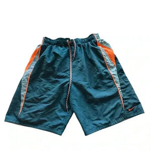 NIKE Men’s Swimming Trunks Size M Blue/Orange/Teal Travel Vacation N209